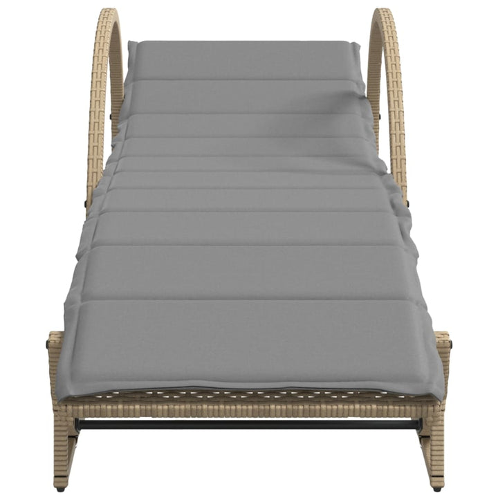 Solsängar 2 St Med Dynor Beige Konstrotting