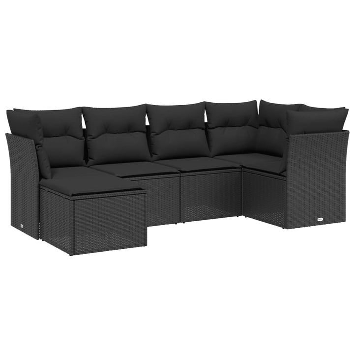 Loungegrupp Med Dynor 6 Delar Konstrotting