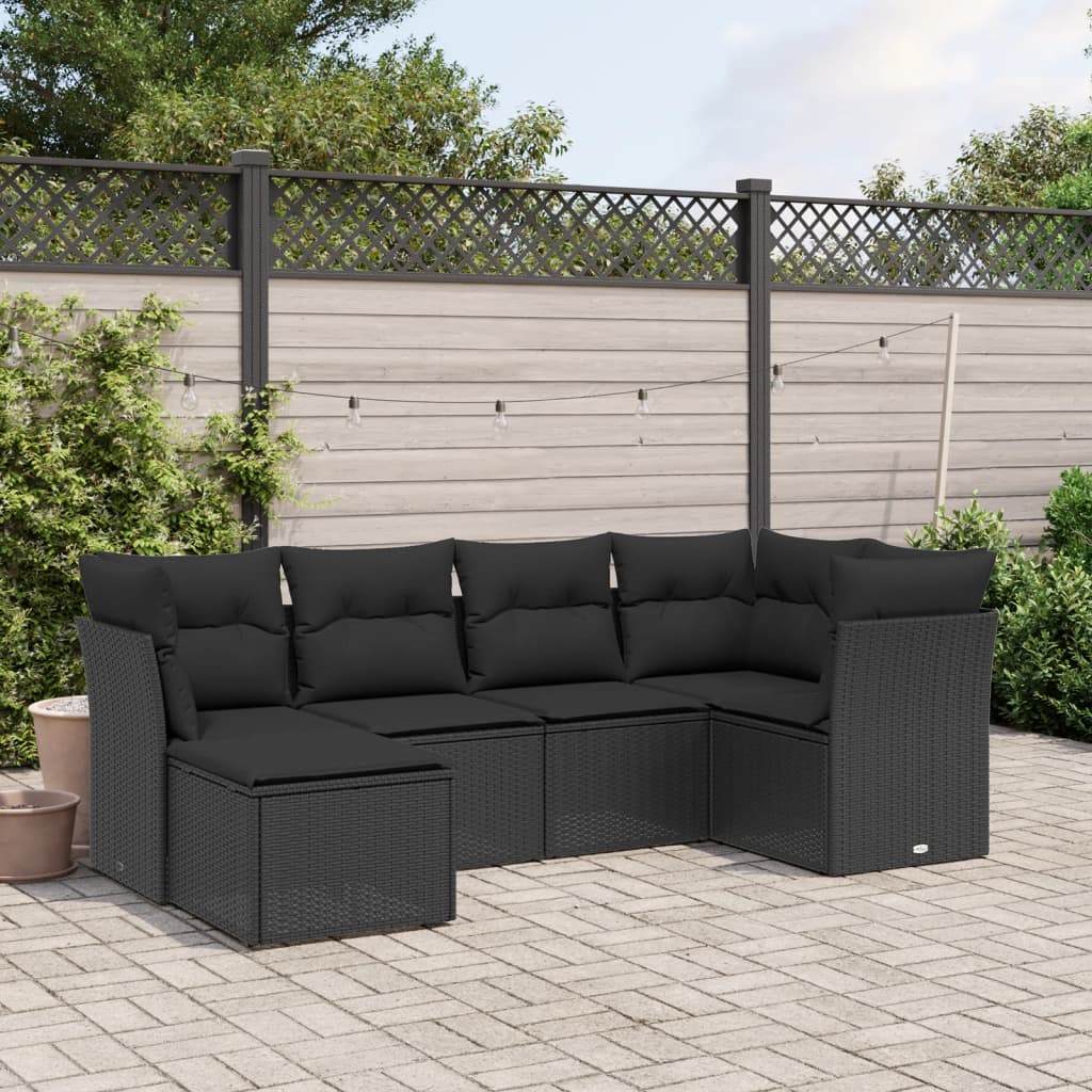 Loungegrupp Med Dynor 6 Delar Konstrotting