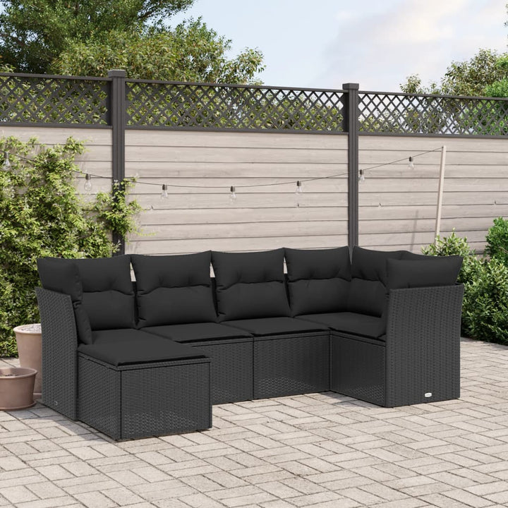 Loungegrupp Med Dynor 6 Delar Konstrotting