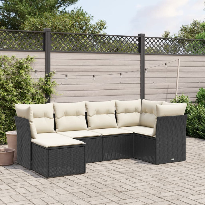 Loungegrupp Med Dynor 6 Delar Konstrotting