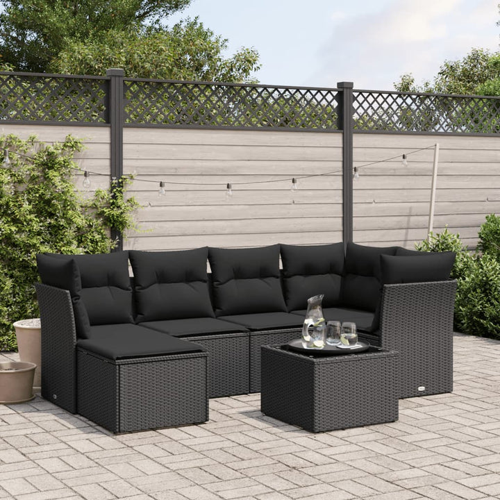 Loungegrupp Med Dynor 6 Delar Konstrotting