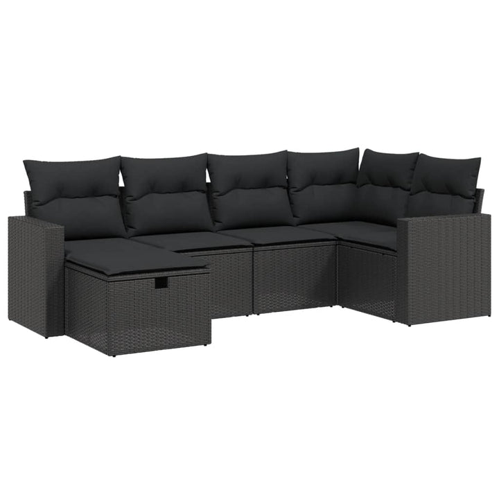 Loungegrupp Med Dynor 6 Delar Konstrotting