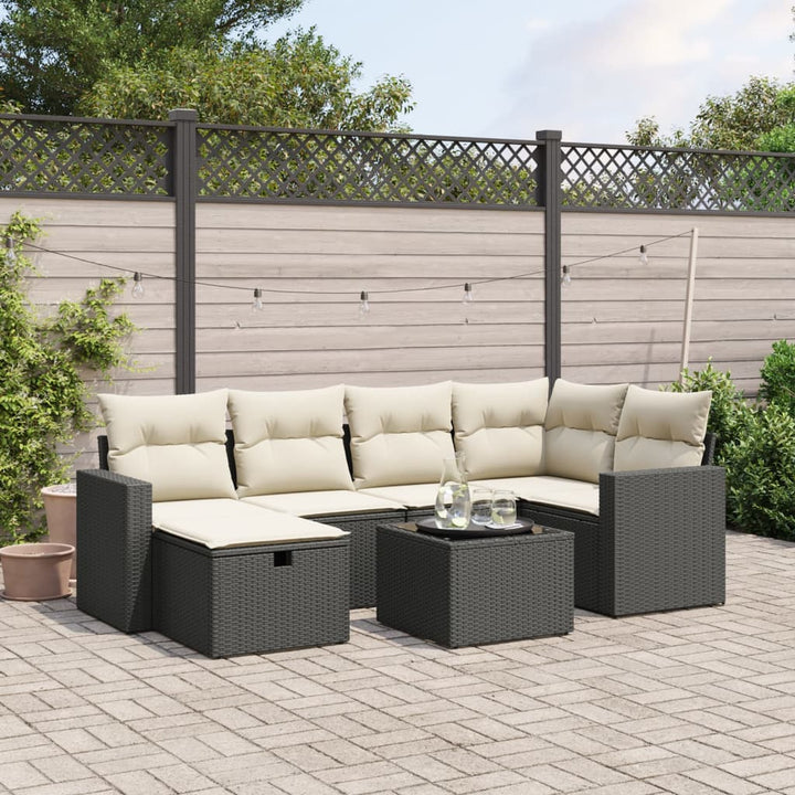 Loungegrupp Med Dynor 6 Delar Konstrotting