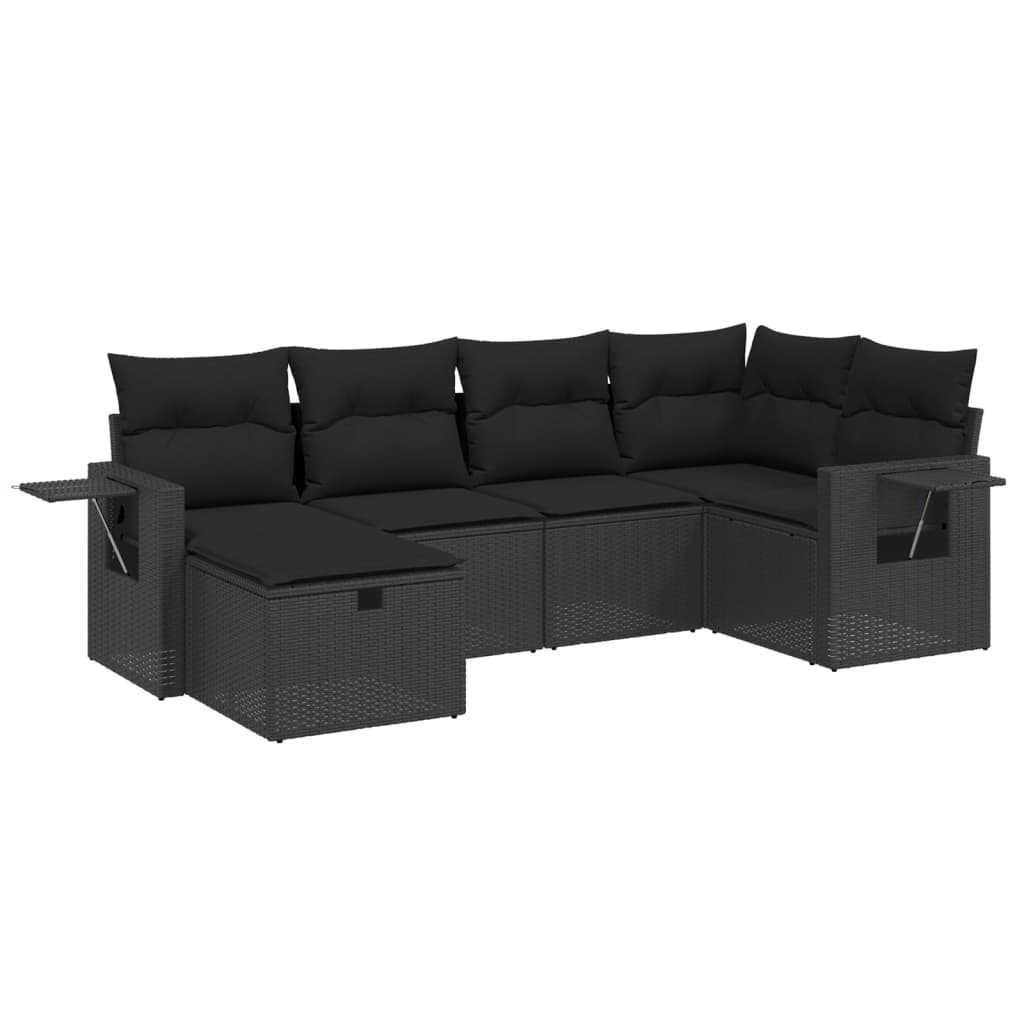 Loungegrupp Med Dynor 6 Delar Konstrotting