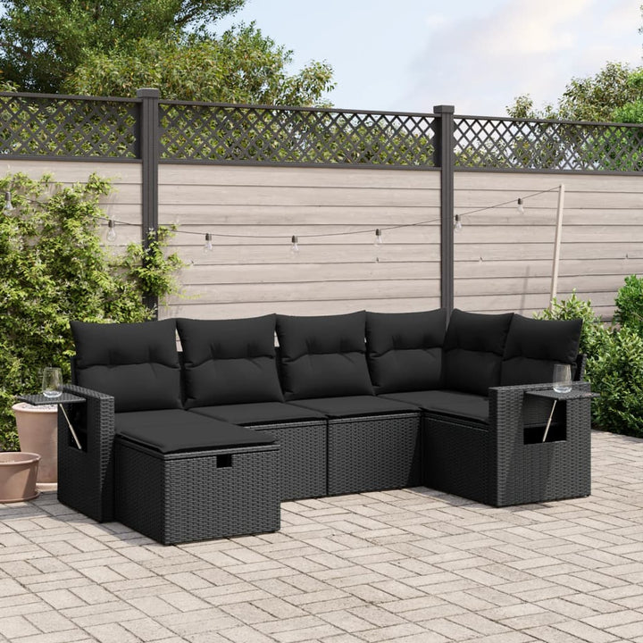 Loungegrupp Med Dynor 6 Delar Konstrotting
