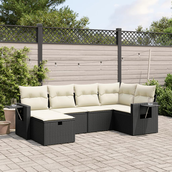 Loungegrupp Med Dynor 6 Delar Konstrotting