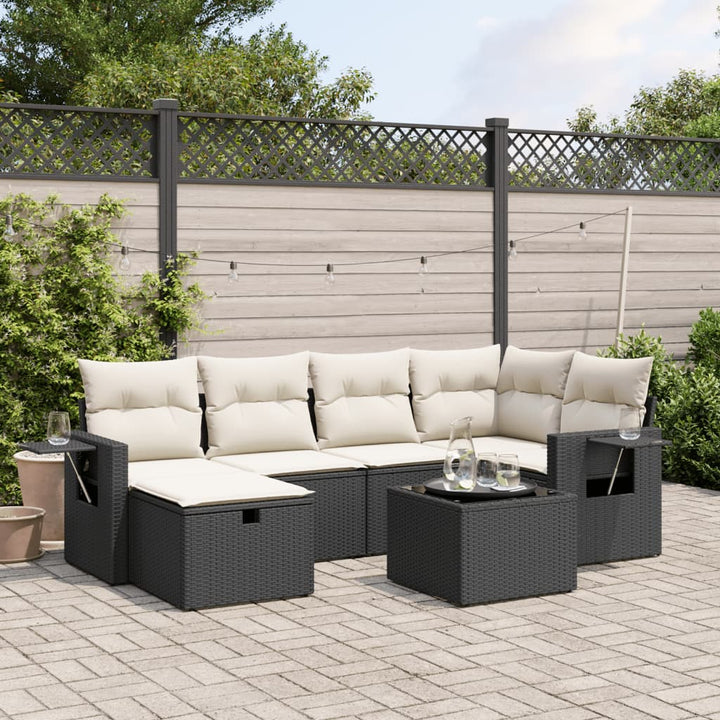 Loungegrupp Med Dynor 6 Delar Konstrotting