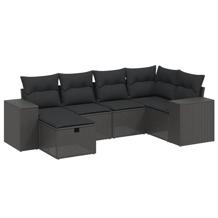 Loungegrupp Med Dynor 6 Delar Konstrotting