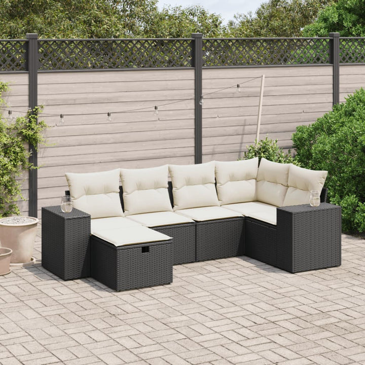 Loungegrupp Med Dynor 6 Delar Konstrotting