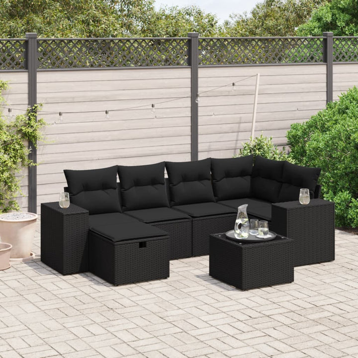 Loungegrupp Med Dynor 6 Delar Konstrotting