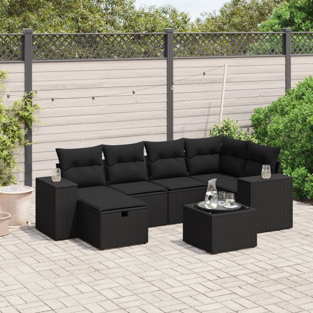 Loungegrupp Med Dynor 6 Delar Konstrotting