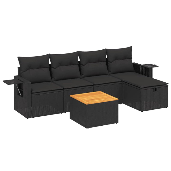 Loungegrupp Med Dynor 6 Delar Konstrotting