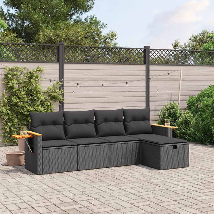 Loungegrupp Med Dynor 6 Delar Konstrotting