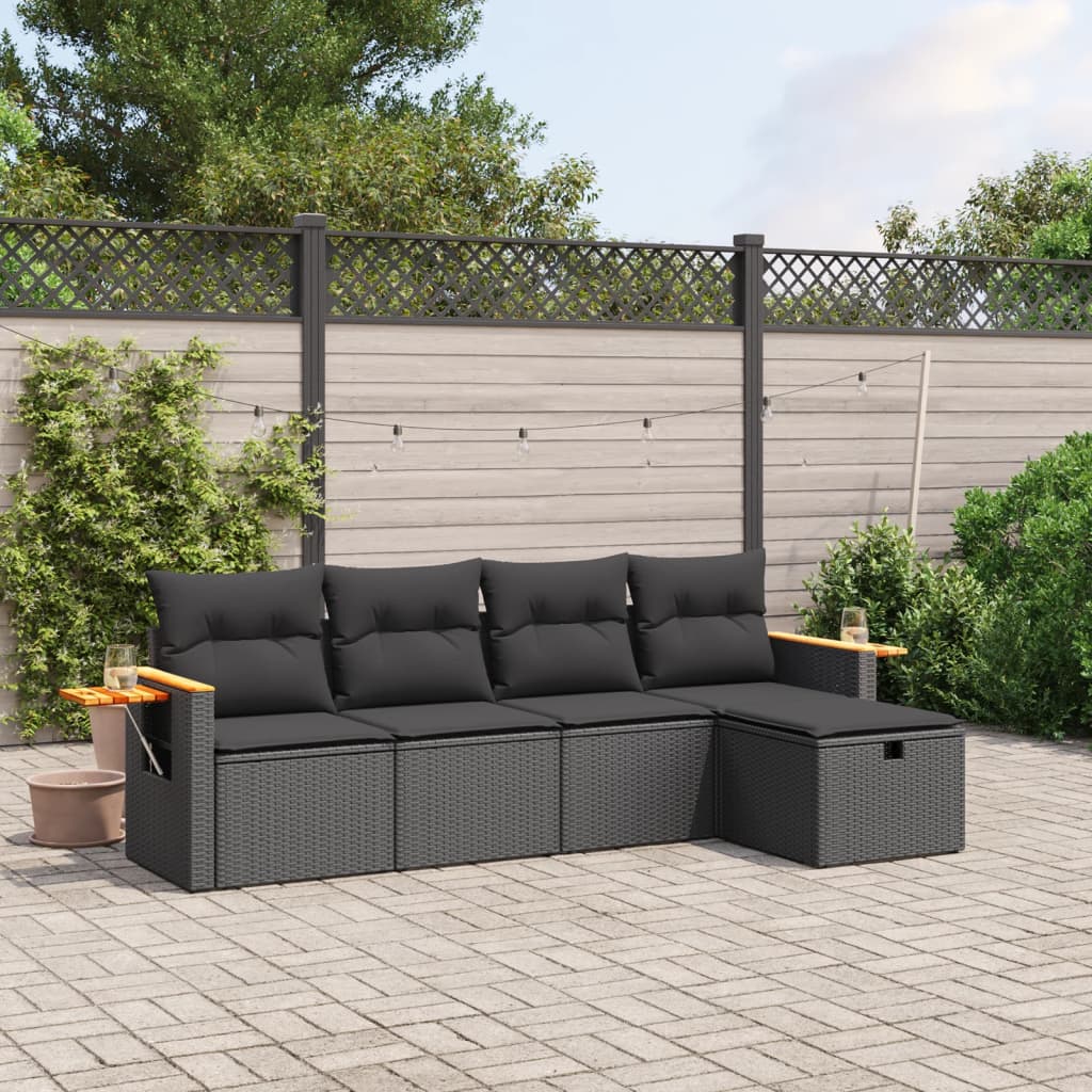Loungegrupp Med Dynor 6 Delar Konstrotting