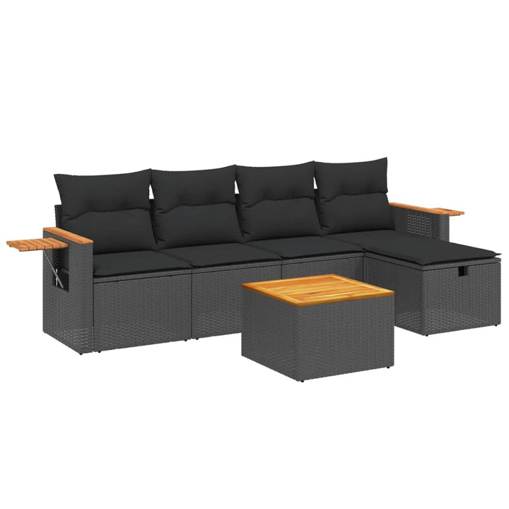 Loungegrupp Med Dynor 6 Delar Konstrotting