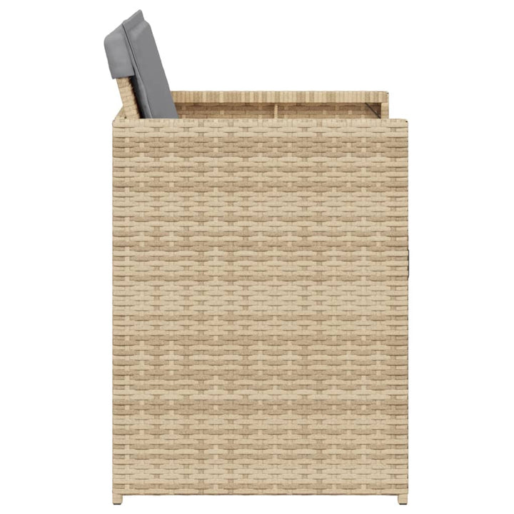 Trädgårdsstolar Med Dynor 4 St Blandad Beige Konstrotting