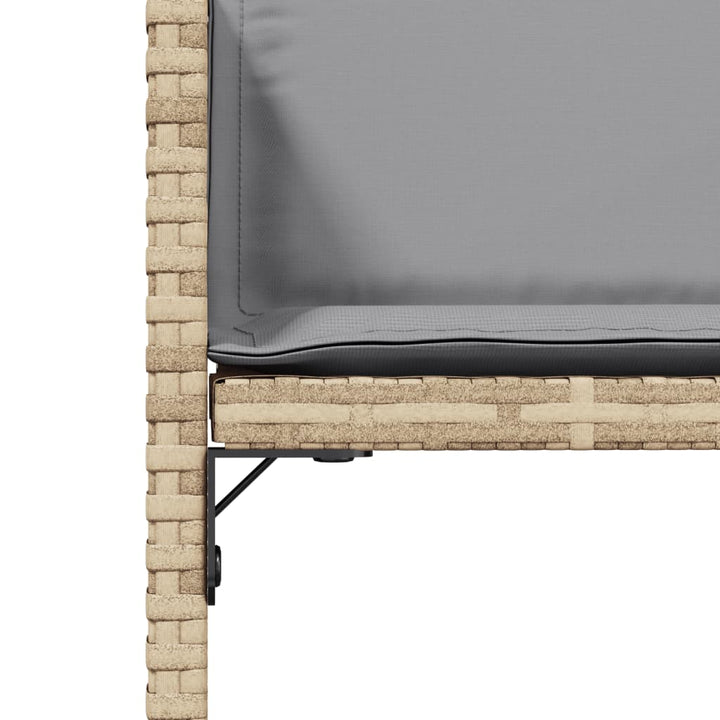 Trädgårdsstolar Med Dynor 4 St Blandad Beige Konstrotting