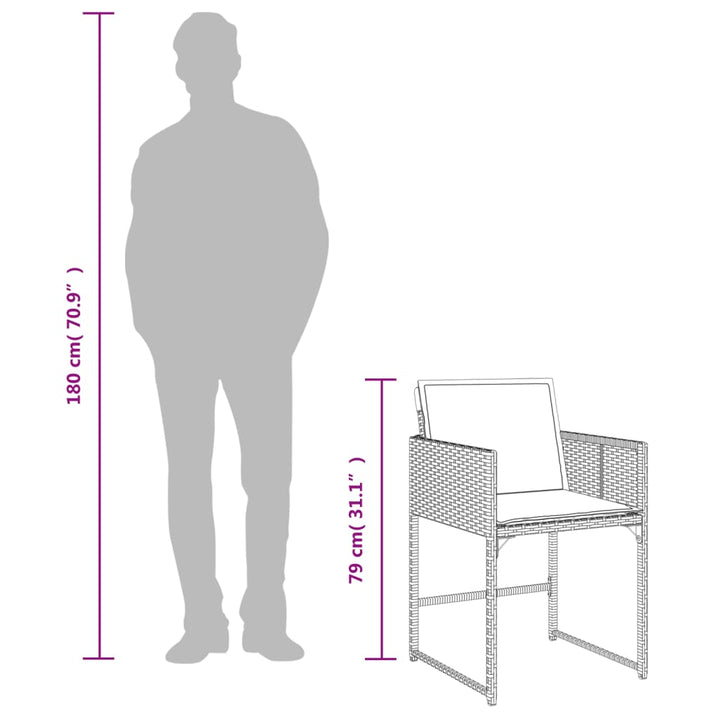 Trädgårdsstolar Med Dynor 4 St Beige Konstrotting