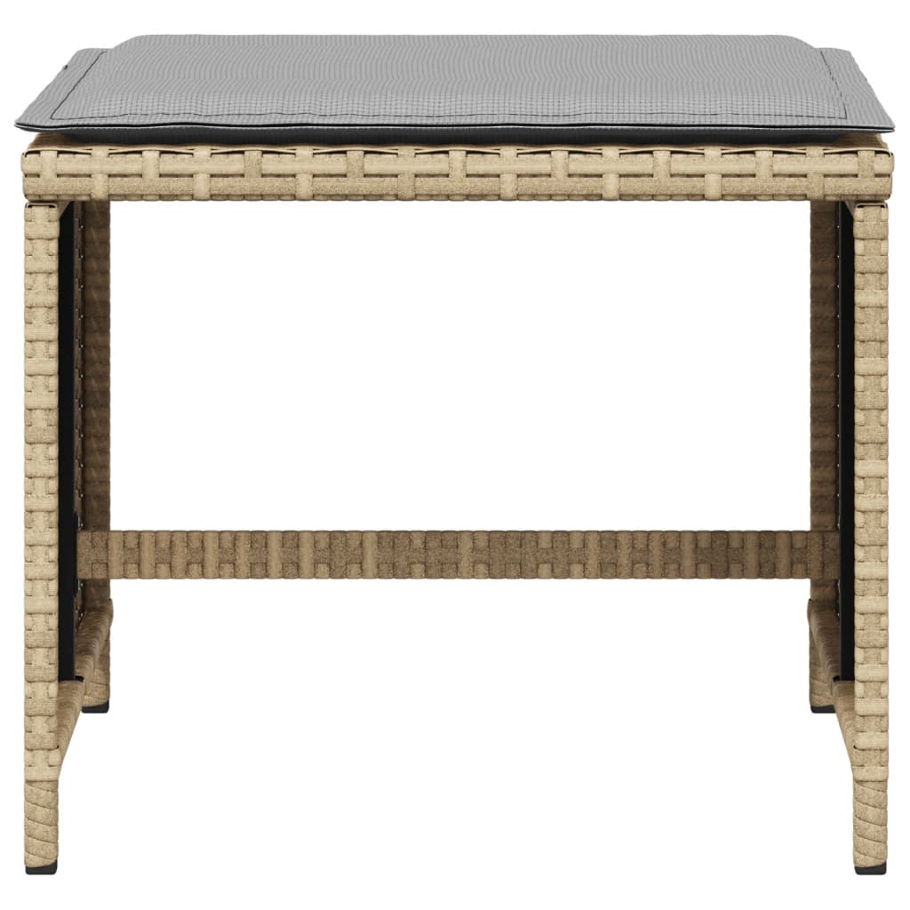Trädgårdspallar M. Dynor 4 St Mix Beige 40X40X35Cm Konstrotting