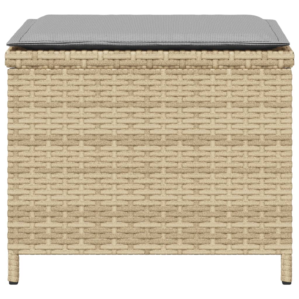 Trädgårdspallar M. Dynor 4 St Mix Beige 40X40X35Cm Konstrotting