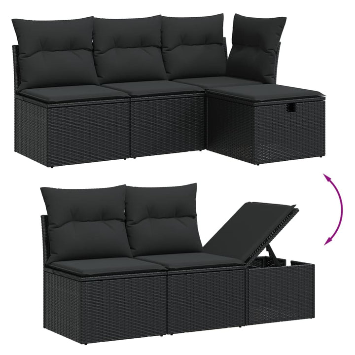 Loungegrupp Med Dynor 6 Delar Konstrotting