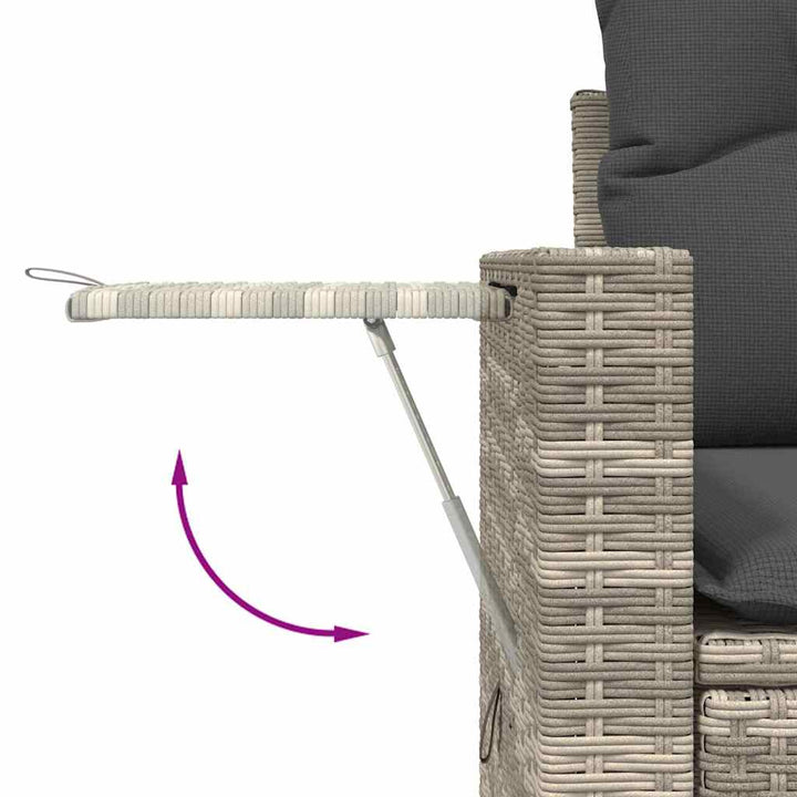 Loungegrupp För Trädgården M Dynor 8 Delar Konstrotting