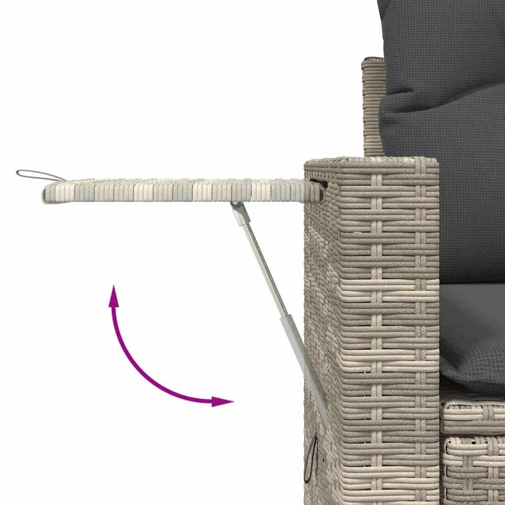 Loungegrupp För Trädgården M Dynor 8 Delar Konstrotting