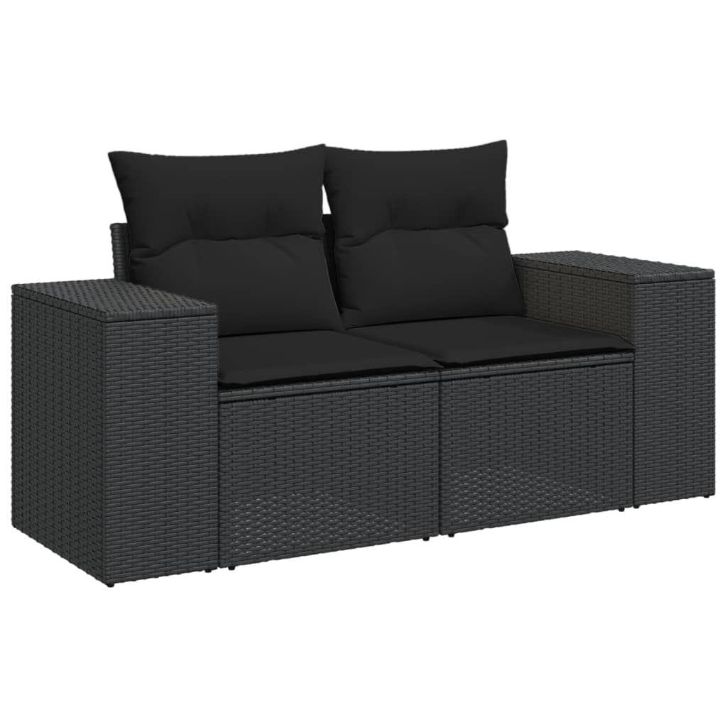 Loungegrupp För Trädgården Med Dynor 8 Delar Konstrotting