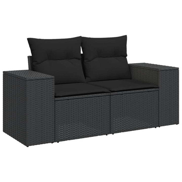 Loungegrupp För Trädgården Med Dynor 8 Delar Konstrotting