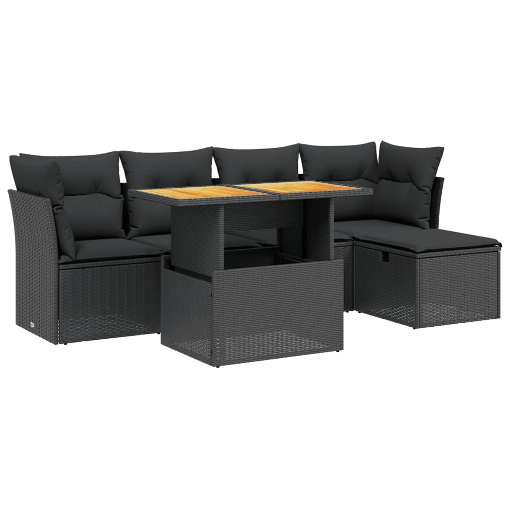 Loungegrupp Med Dynor 6 Delar Konstrotting