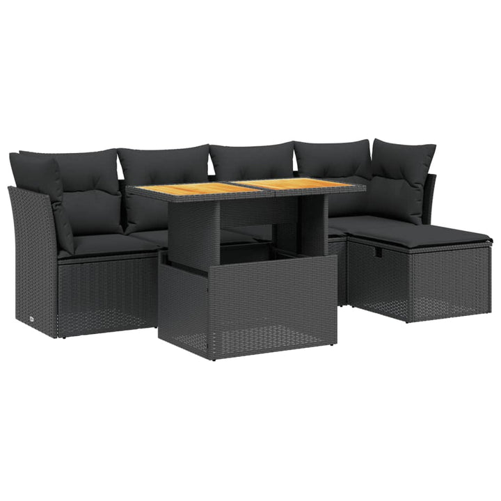 Loungegrupp Med Dynor 6 Delar Konstrotting