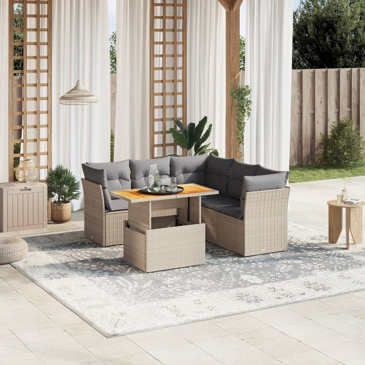 Loungegrupp För Trädgården Med Dynor 5 Delar Konstrotting