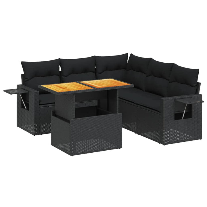 Loungegrupp Med Dynor 6 Delar Konstrotting