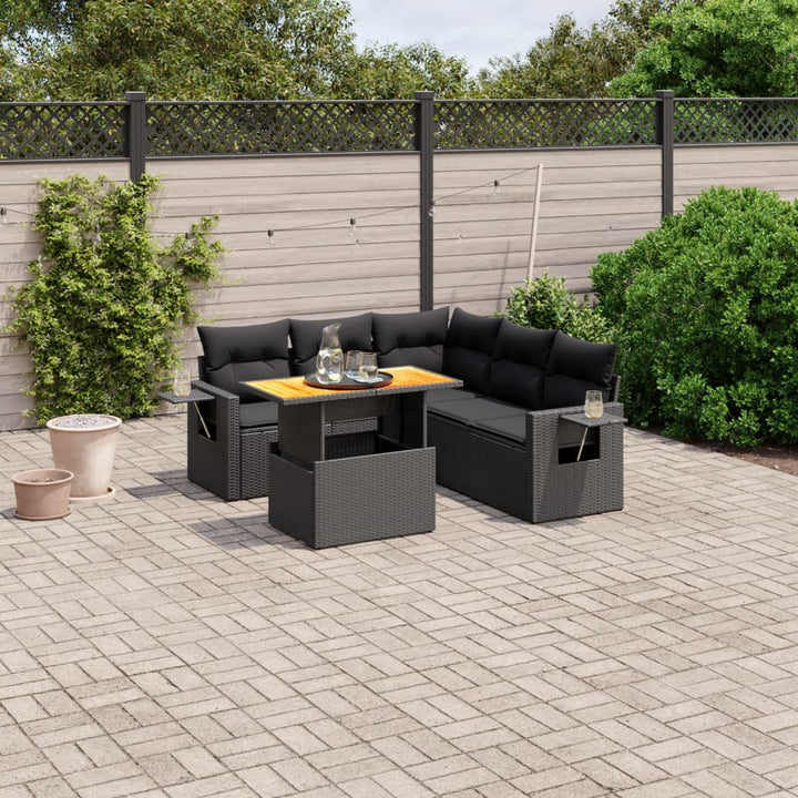 Loungegrupp Med Dynor 6 Delar Konstrotting