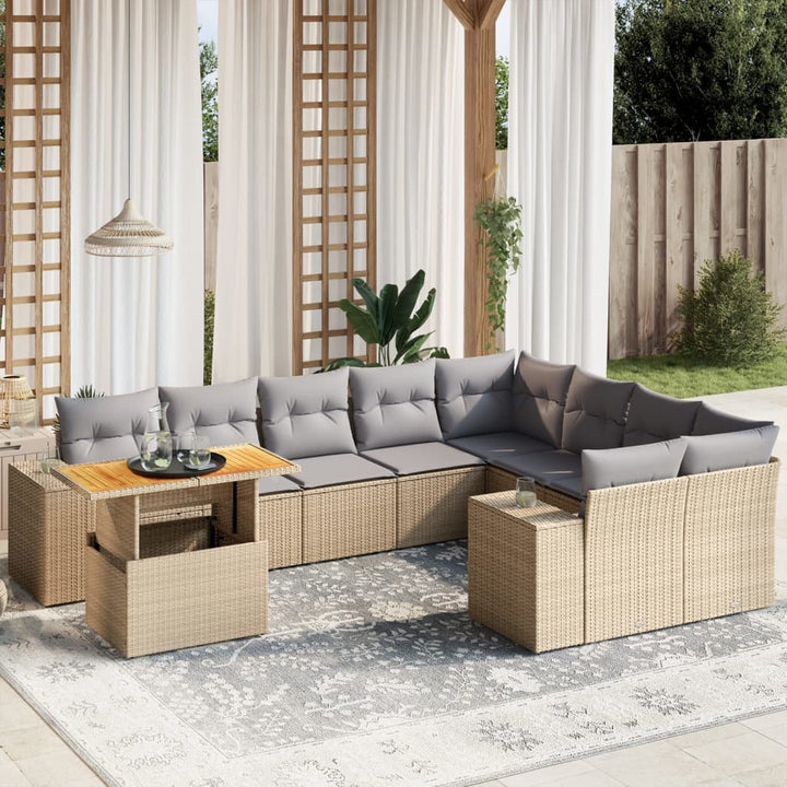 Loungegrupp 10 Delar Med A Dynor Konstrotting