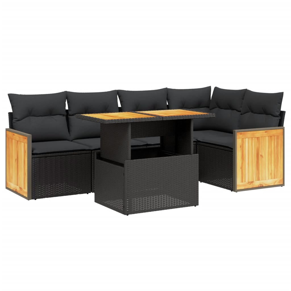 Loungegrupp Med Dynor 6 Delar Konstrotting