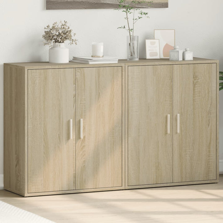 Skänkar 2 St 60X31X70 Cm Konstruerat Trä