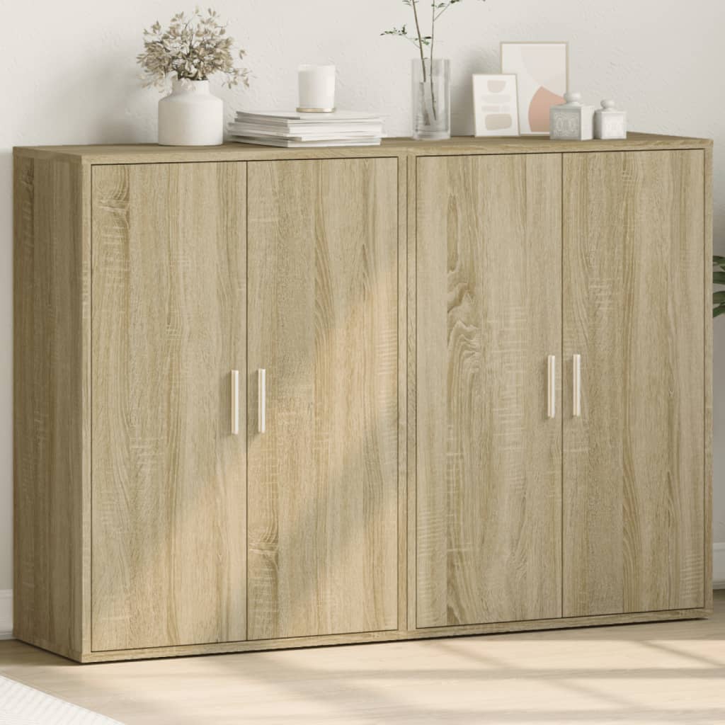 Skänkar 2 St 60X31X84 Cm Konstruerat Trä
