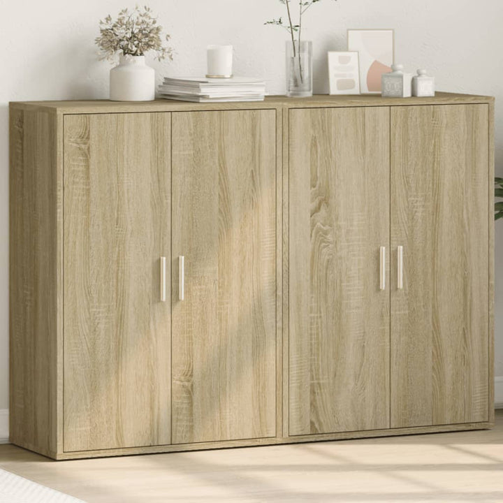 Skänkar 2 St 60X31X84 Cm Konstruerat Trä