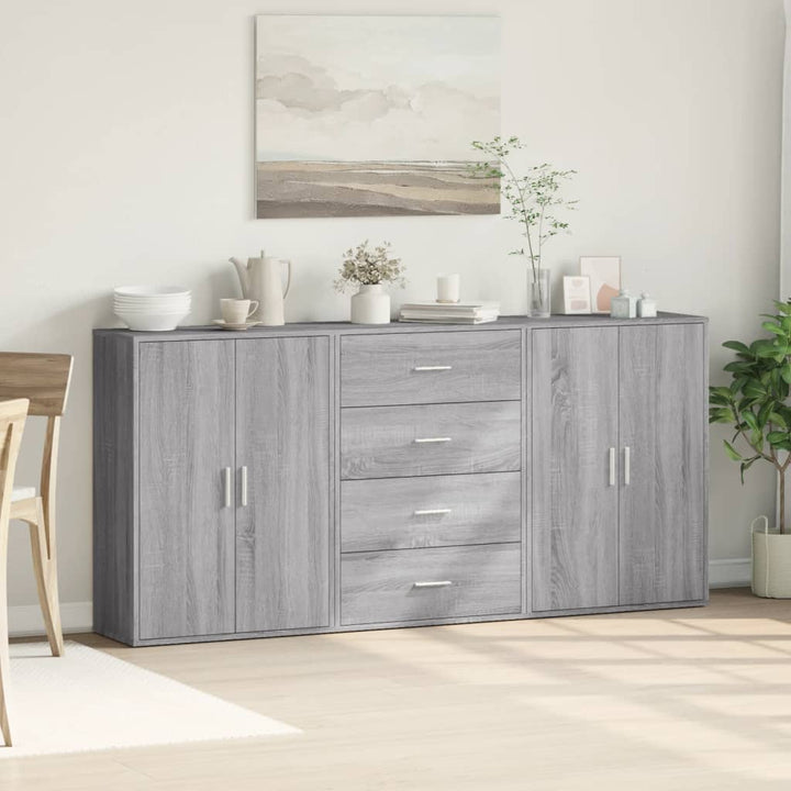 Skänkar 3 St 60X31X84 Cm Konstruerat Trä