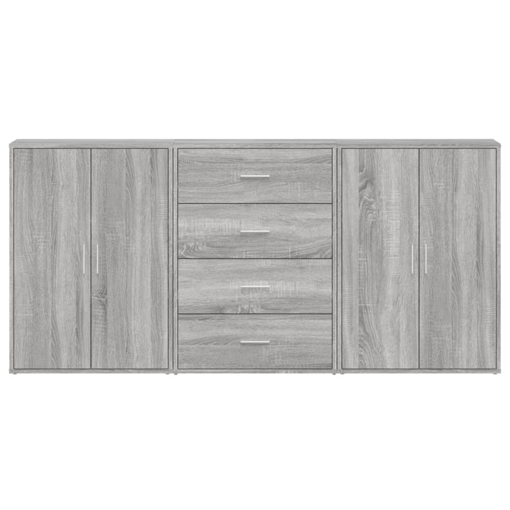 Skänkar 3 St 60X31X84 Cm Konstruerat Trä