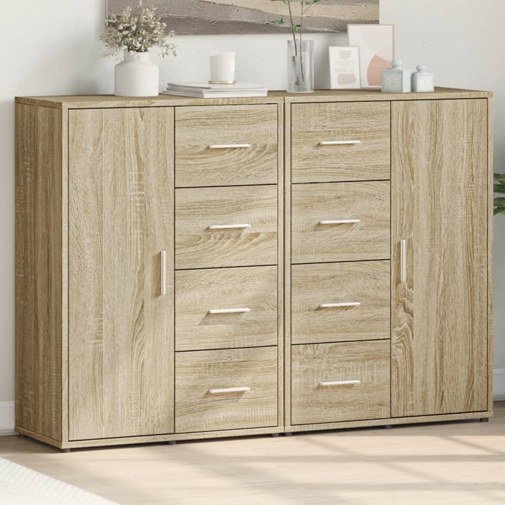 Skänkar 2 St 60X31X84 Cm Konstruerat Trä