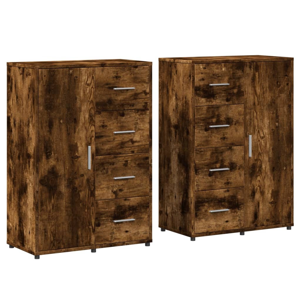 Skänkar 2 St 60X31X84 Cm Konstruerat Trä