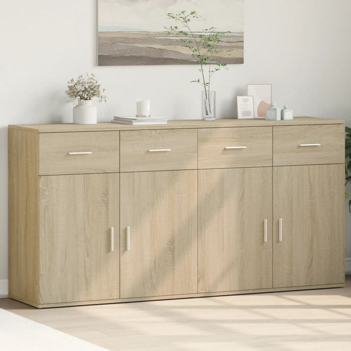 Skänkar 2 St 79X38X80 Cm Konstruerat Trä