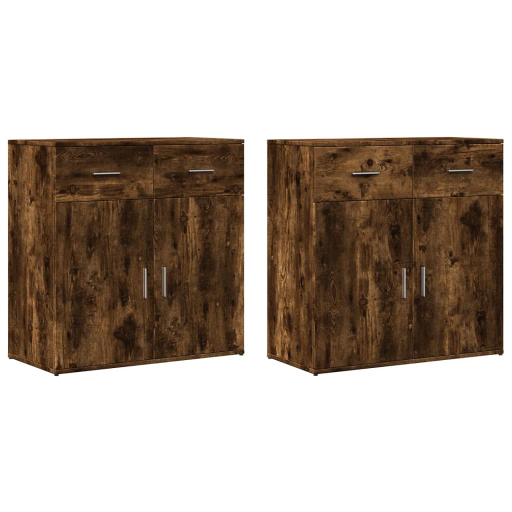 Skänkar 2 St 79X38X80 Cm Konstruerat Trä