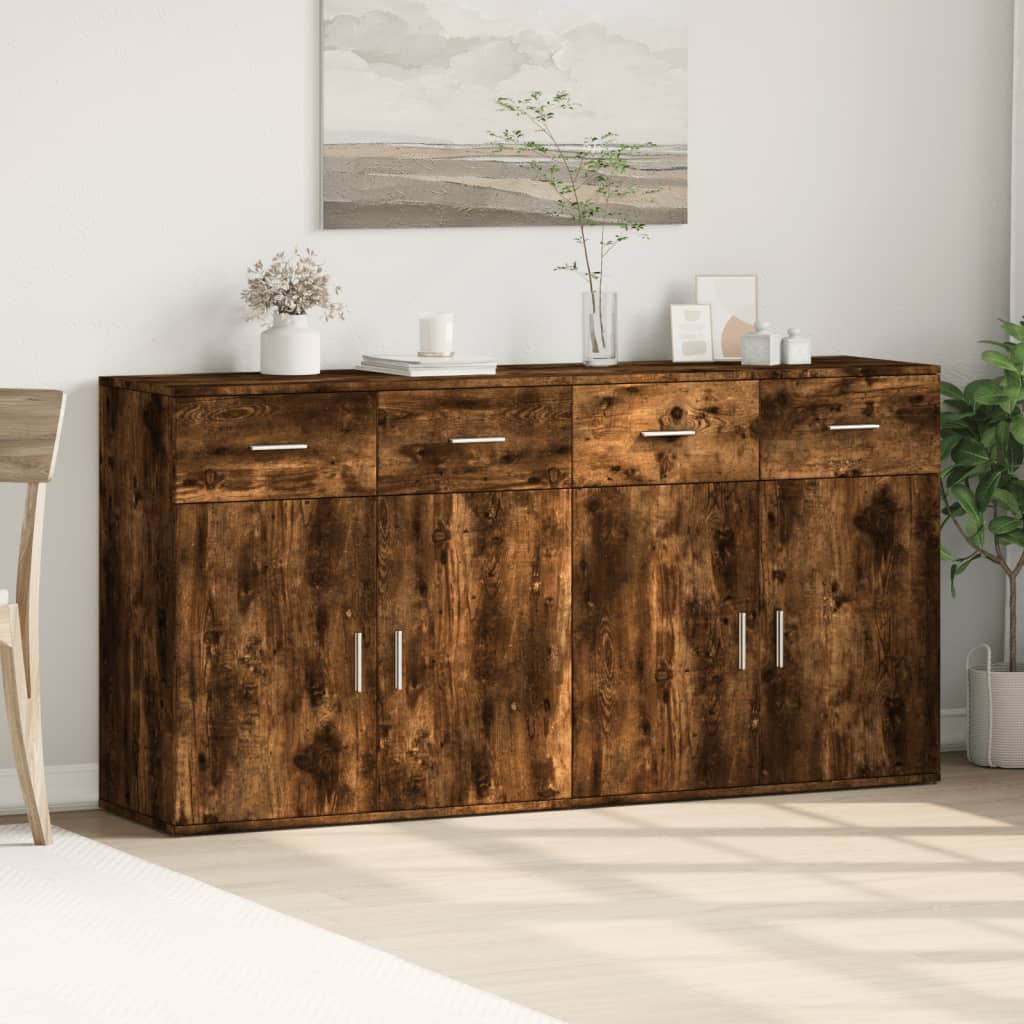 Skänkar 2 St 79X38X80 Cm Konstruerat Trä
