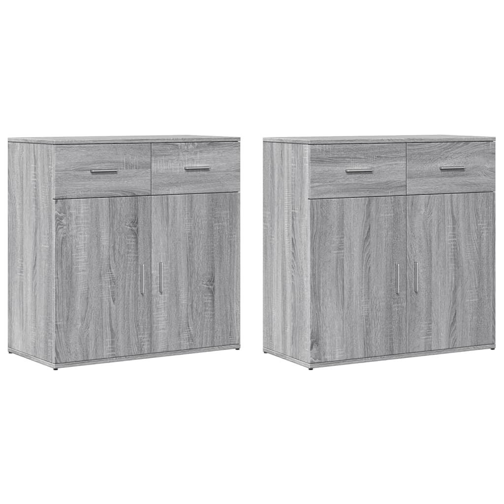 Skänkar 2 St 79X38X80 Cm Konstruerat Trä