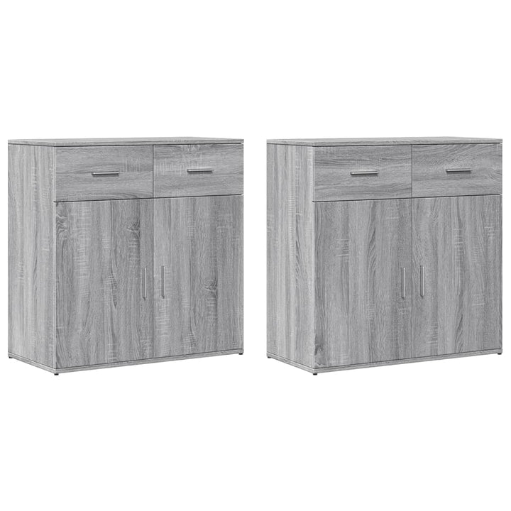 Skänkar 2 St 79X38X80 Cm Konstruerat Trä