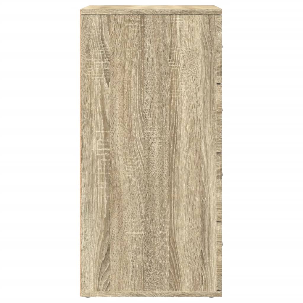 Skänkar 2 St Sonoma-Ek 60X39X80 Cm Konstruerat Trä